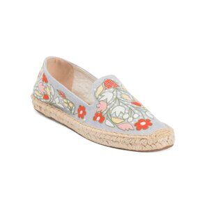 SOLUDOS Floral Blue Multi The Smoking Garden Flowers Espadrille Flats